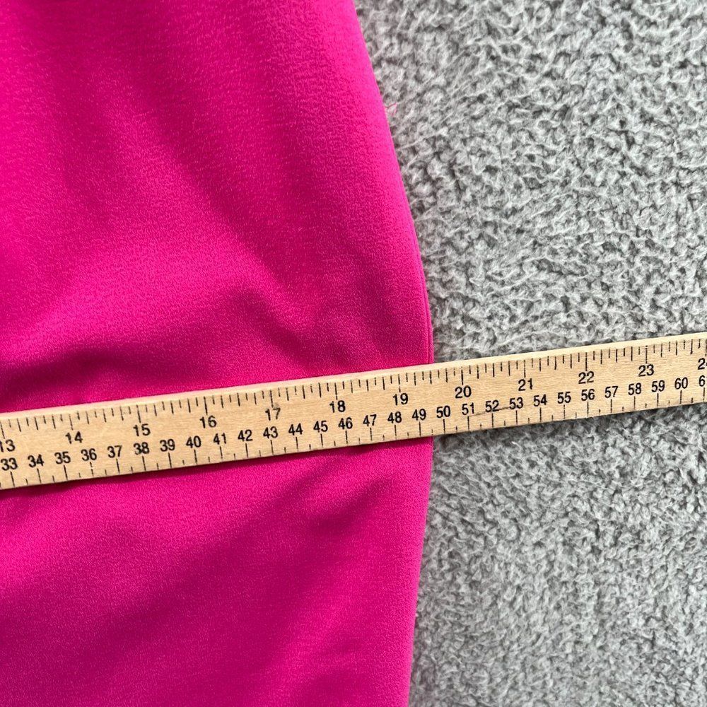 DRESS THE POPULATION Nicole Hot Pink Midi Sweetheart Dress Barbiecore NWT - Picture 7 of 12